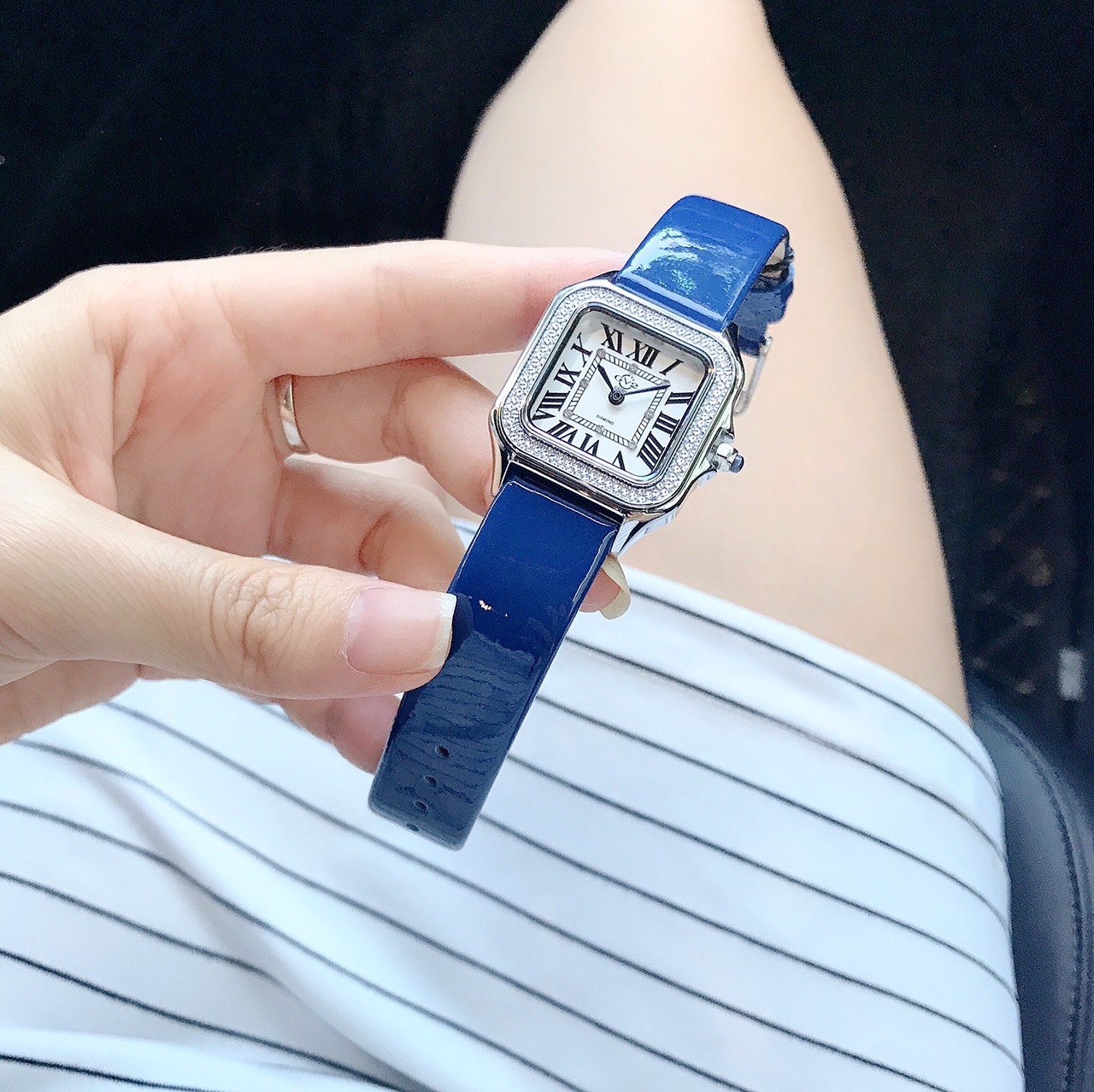 ĐÔNG HỒ NỮ GV2 BY GEVRIL MILAN QUARTZ WHITE DIAL LADIES WATCH 12100