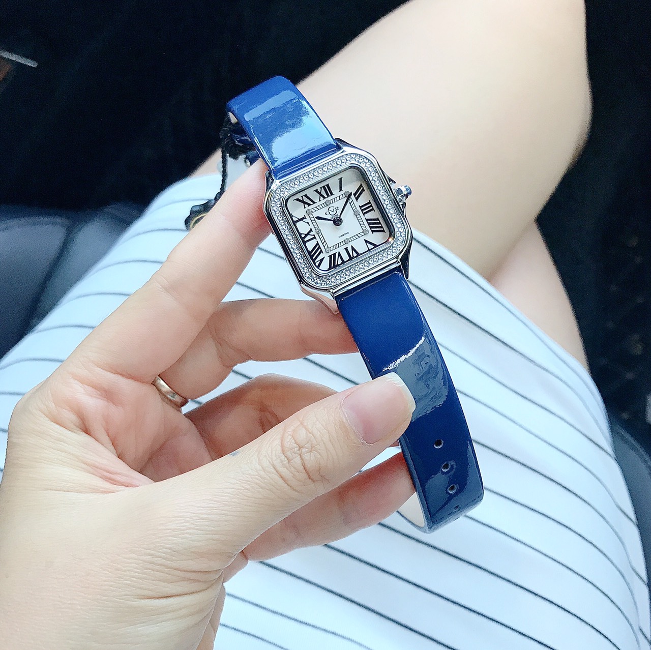 ĐÔNG HỒ NỮ GV2 BY GEVRIL MILAN QUARTZ WHITE DIAL LADIES WATCH 12100