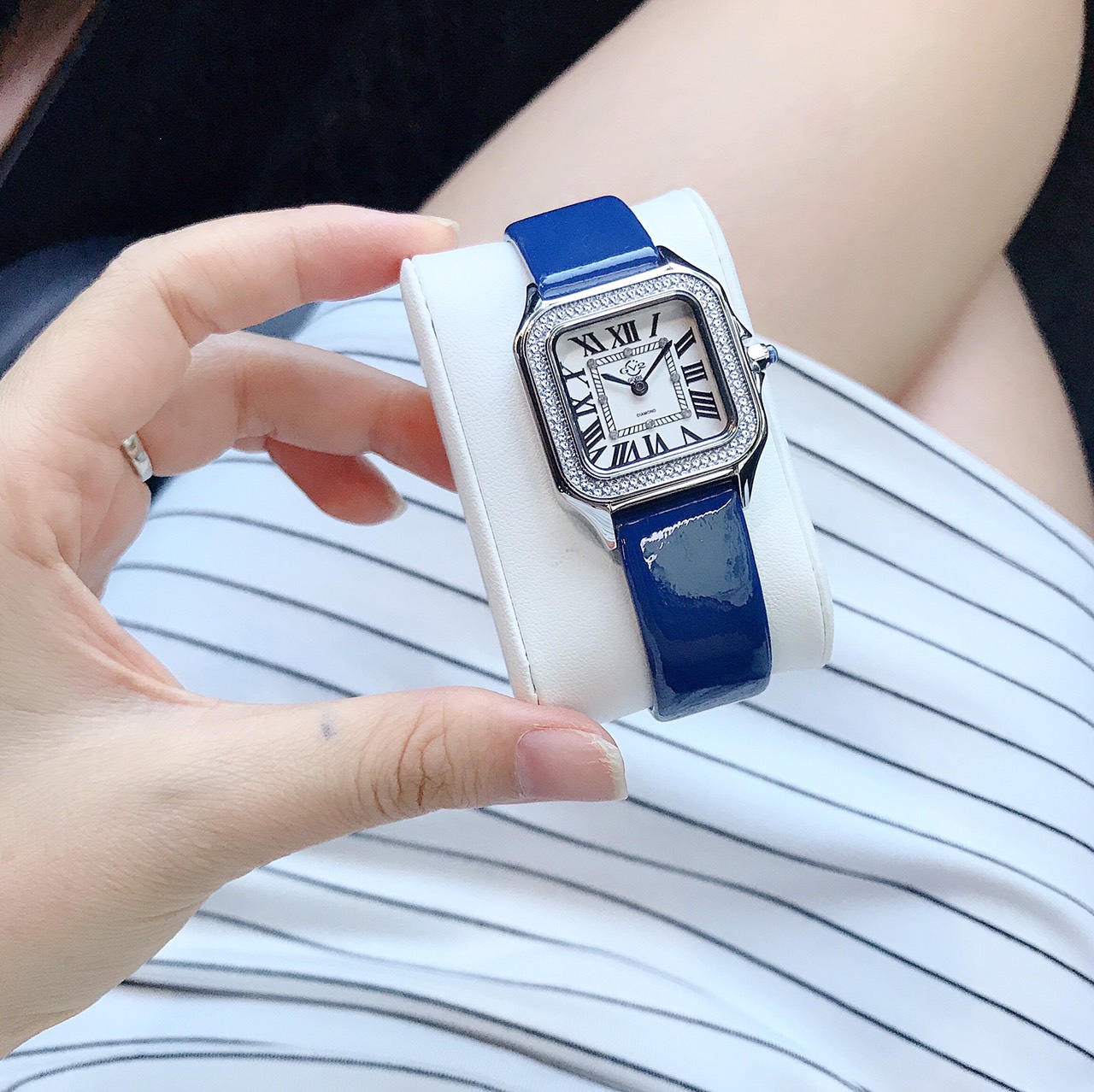 ĐÔNG HỒ NỮ GV2 BY GEVRIL MILAN QUARTZ WHITE DIAL LADIES WATCH 12100