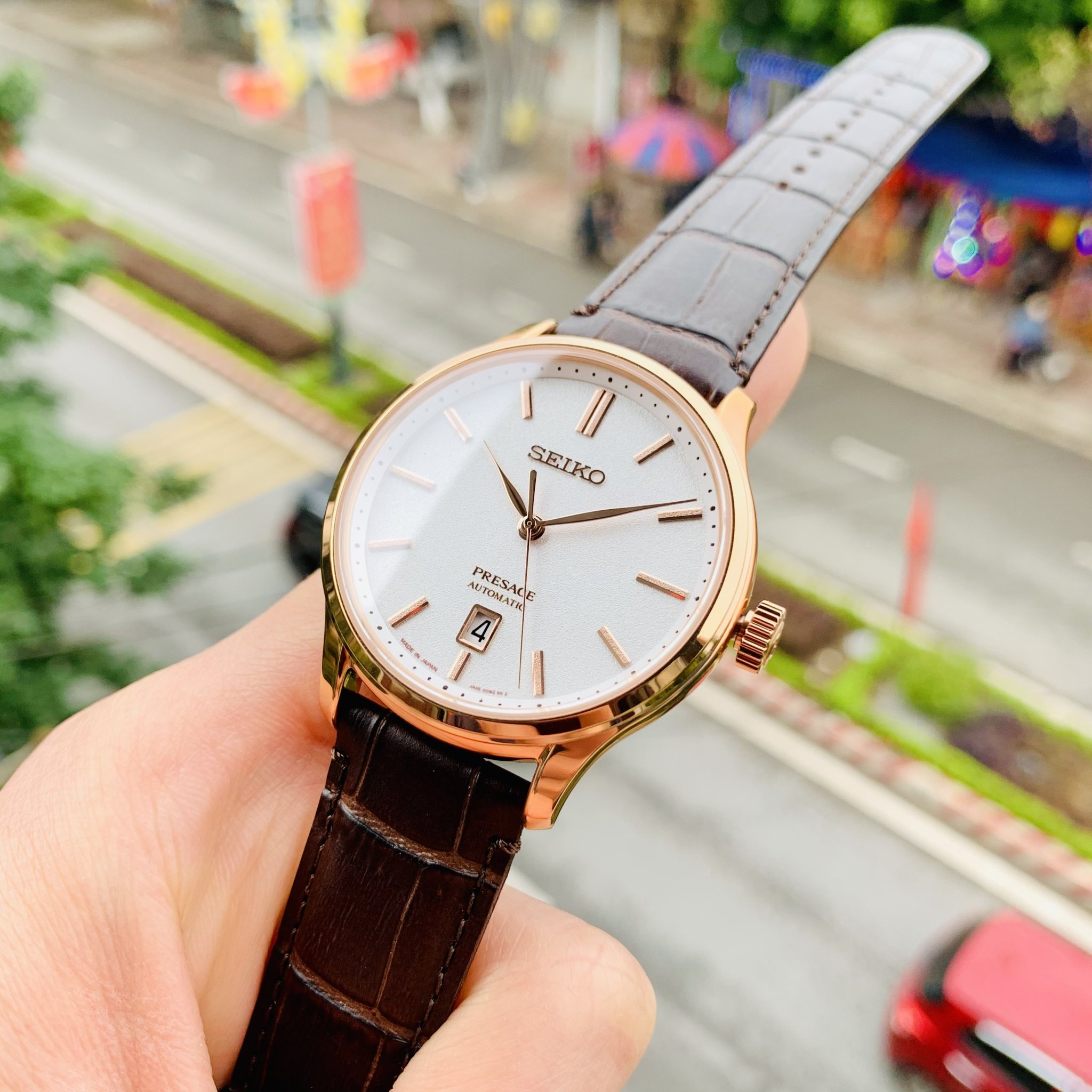 ĐỒNG HỒ PRESAGE AUTOMATIC SILVER DIAL MEN'S WATCH SRPD42J1