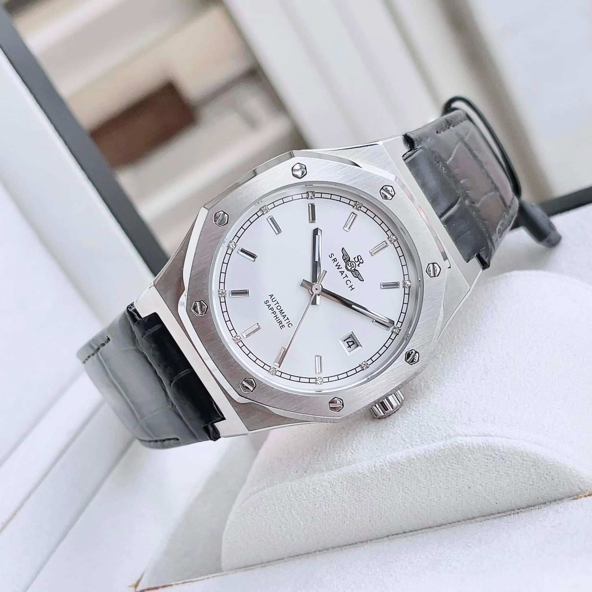 ĐỒNG HỒ NAM SRWATCH GALAXY SG99991.4102GLA CASE SILVER DÂY DA