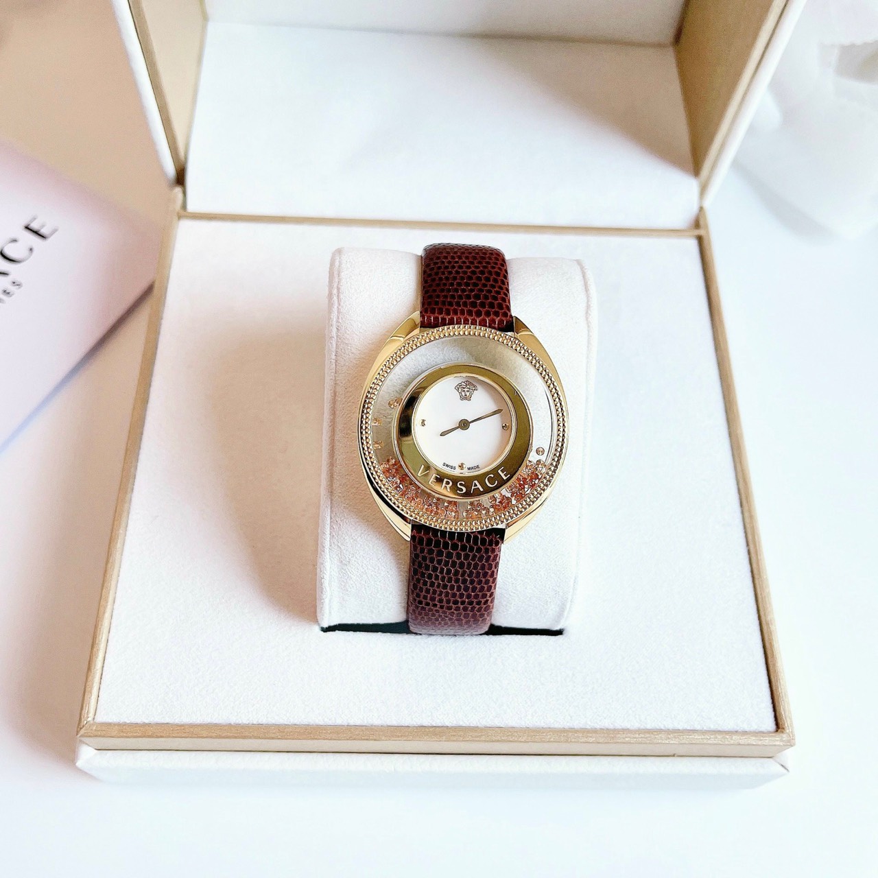 Versace Float ĐỒNG HỒ NỮ VERSACE DESTINY SPIRIT FLOATING SPHERES 86Q701MD497 WATCH 39MM