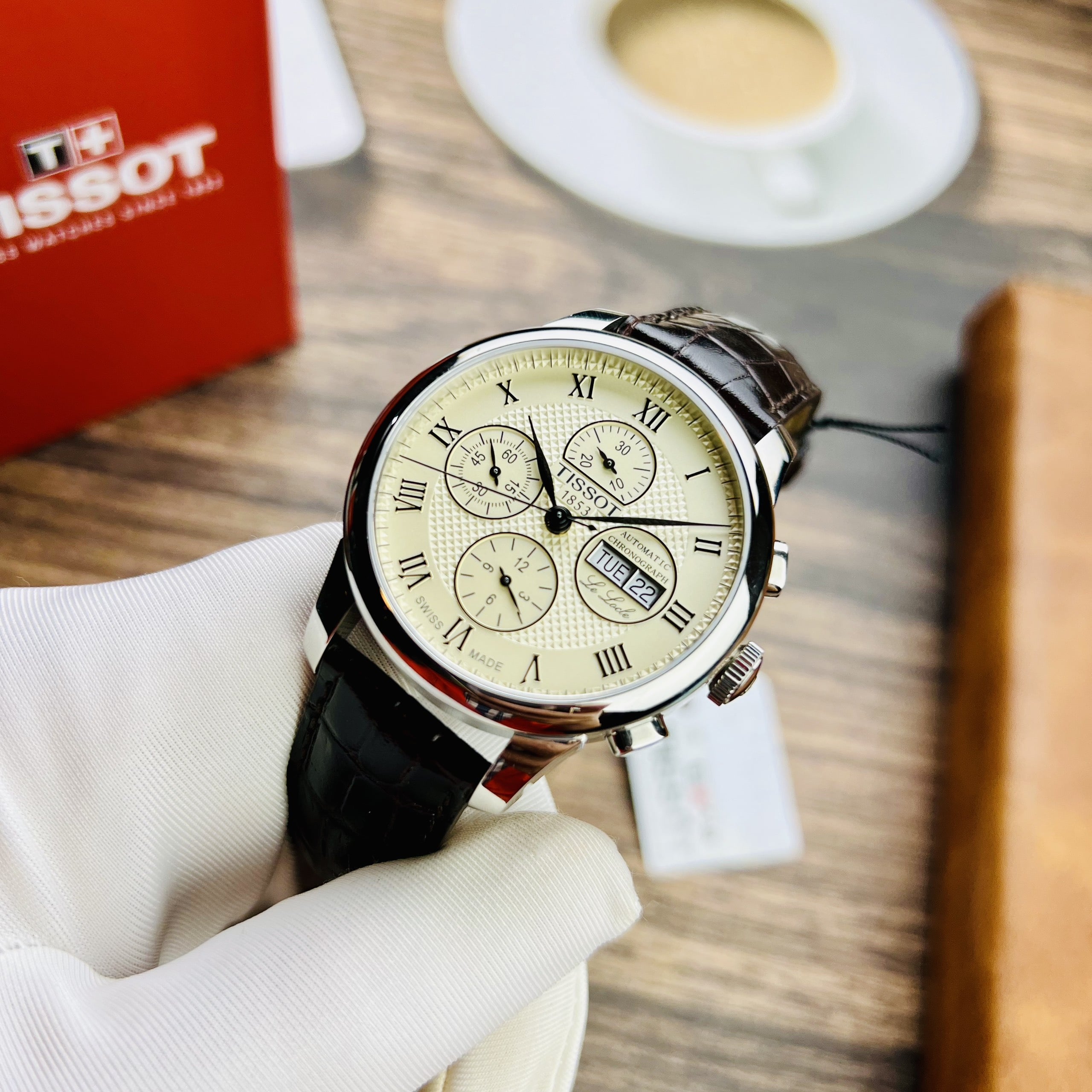 ĐỒNG HỒ NAM TISSOT LE LOCLE VALJOUX CHRONOGRAPH T006.414.16.263.00 T0064141626300