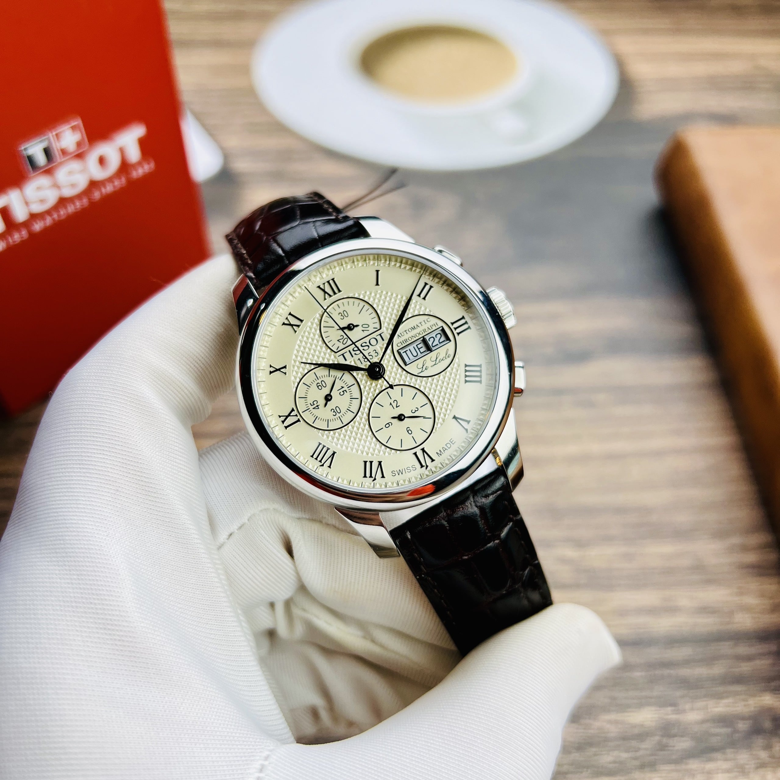 ĐỒNG HỒ NAM TISSOT LE LOCLE VALJOUX CHRONOGRAPH T006.414.16.263.00 T0064141626300