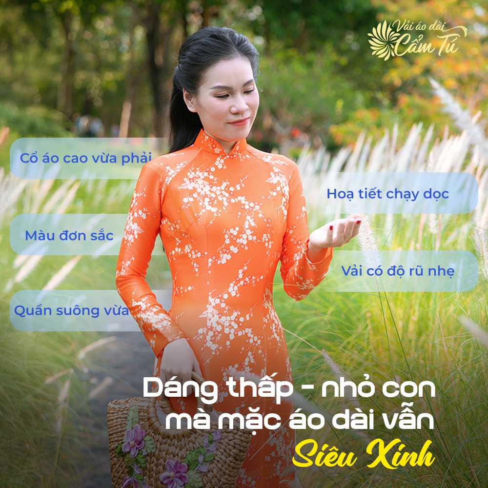 BÍ QUYẾT DÀNH CHO CHỊ EM DÁNG THẤP – NHỎ NGƯỜI VẪN DIỆN ÁO DÀI SIÊU XINH