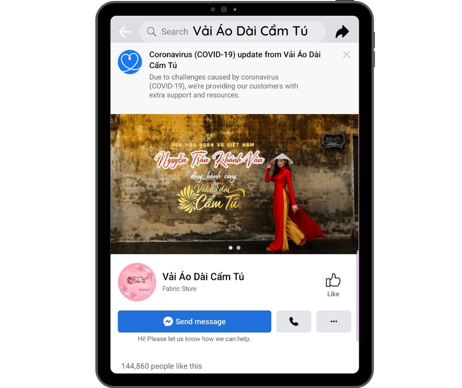 Facebook Vải Áo Dài Cẩm Tú