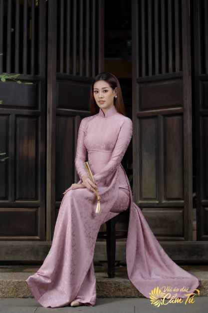 Gấm Lụa Cẩm Tú KV0087 Màu Hồng Nude