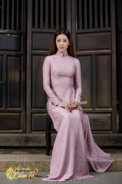 Gấm Lụa Cẩm Tú KV0087 Màu Hồng Nude