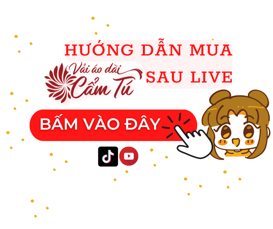 Vải Áo Dài Cẩm Tú Mua Sau Live