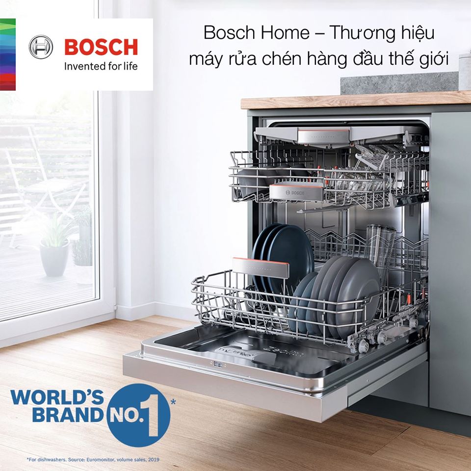 Các chương trình rửa cơ bản của máy rửa chén Bosch