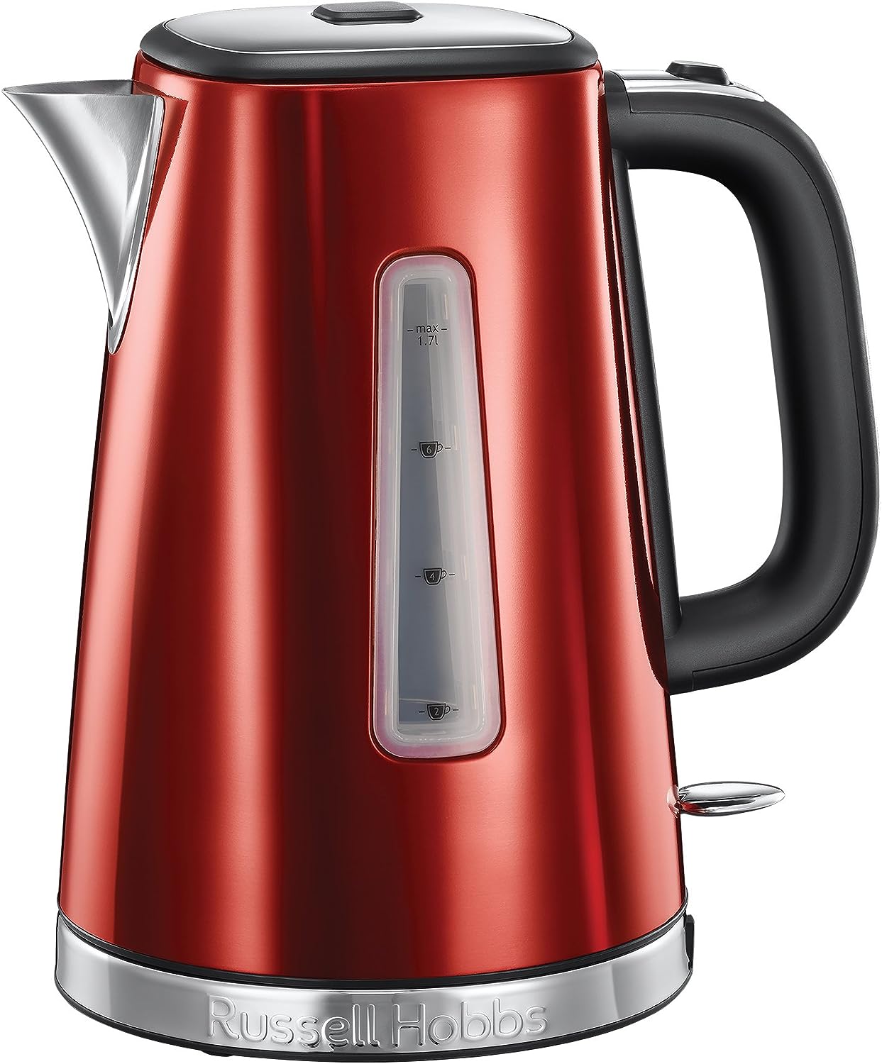 Ấm Siêu Tốc Russell Hobbs 23210-70 Luna Solar, Dung Tích 1.7L, Công Suất 2400W, Màu Đỏ