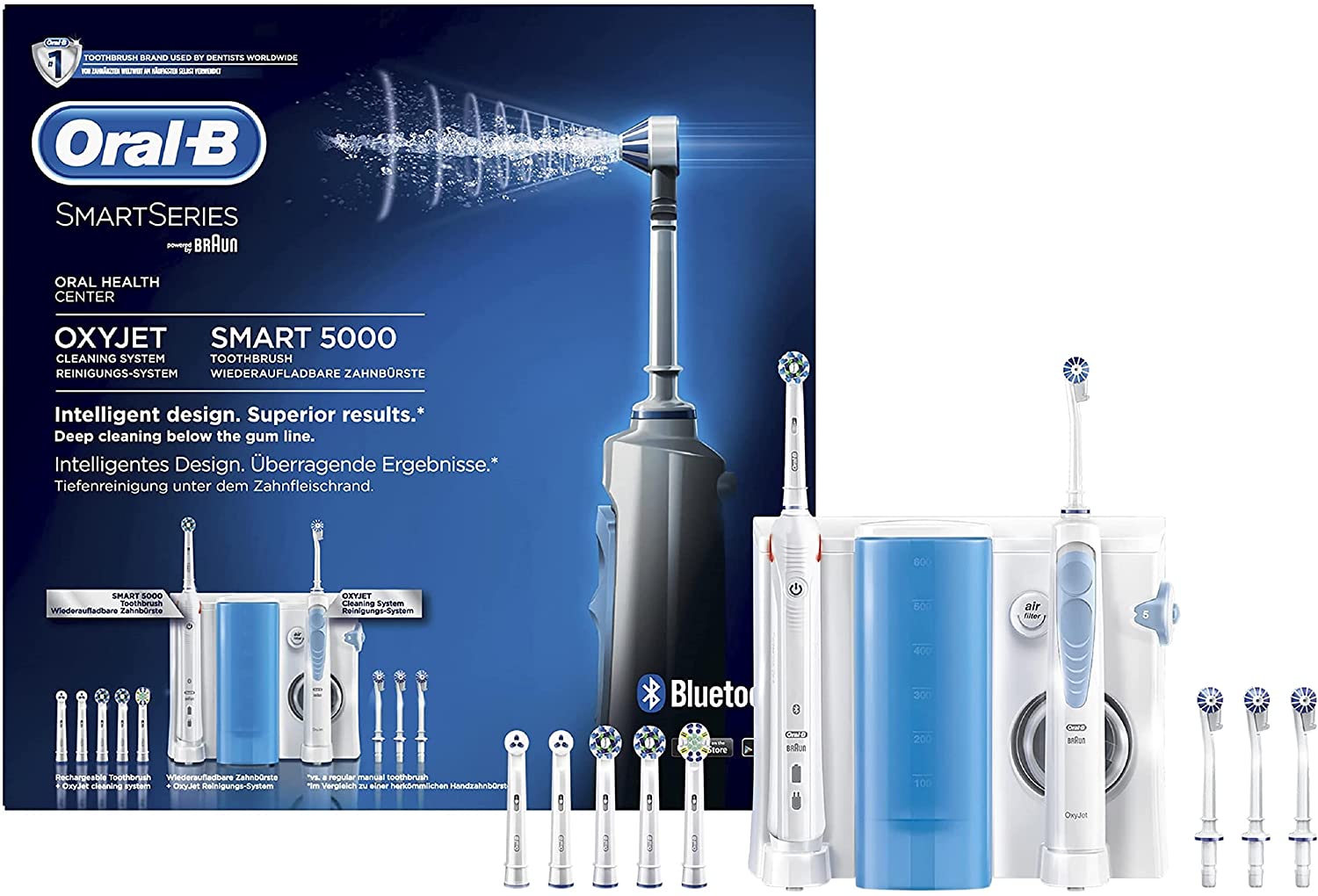 Bàn chải đánh răng điện thông minh tích hợp tăm nước Oral-B OxyJet Smart 5000