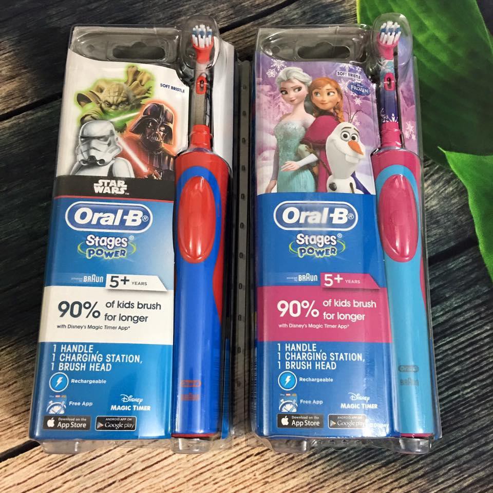 Bàn chải điện Oral-B Stages Power Cars cho bé