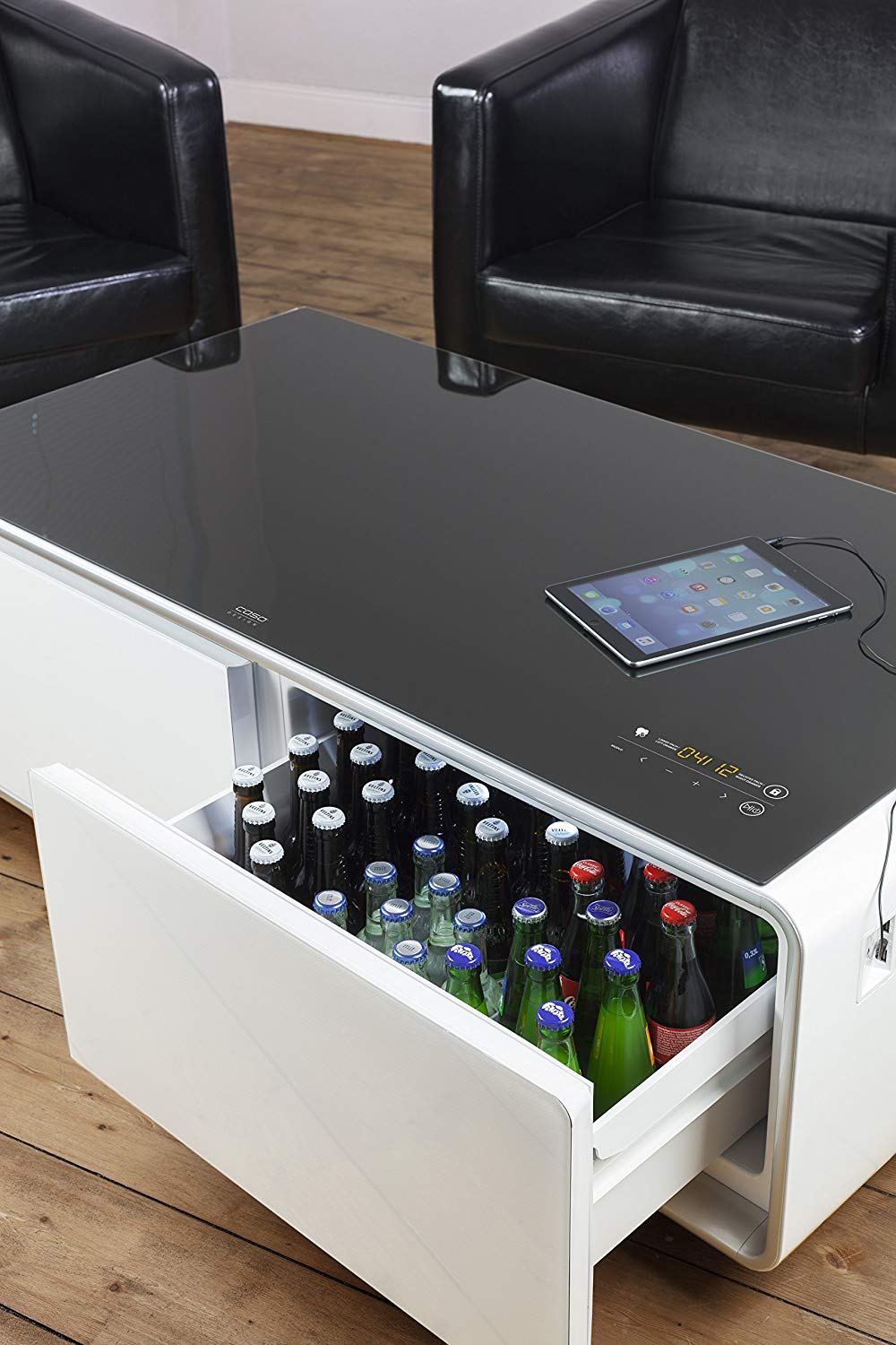 Bàn tích hợp bộ nhạc và tủ lạnh Caso Sound & Cool