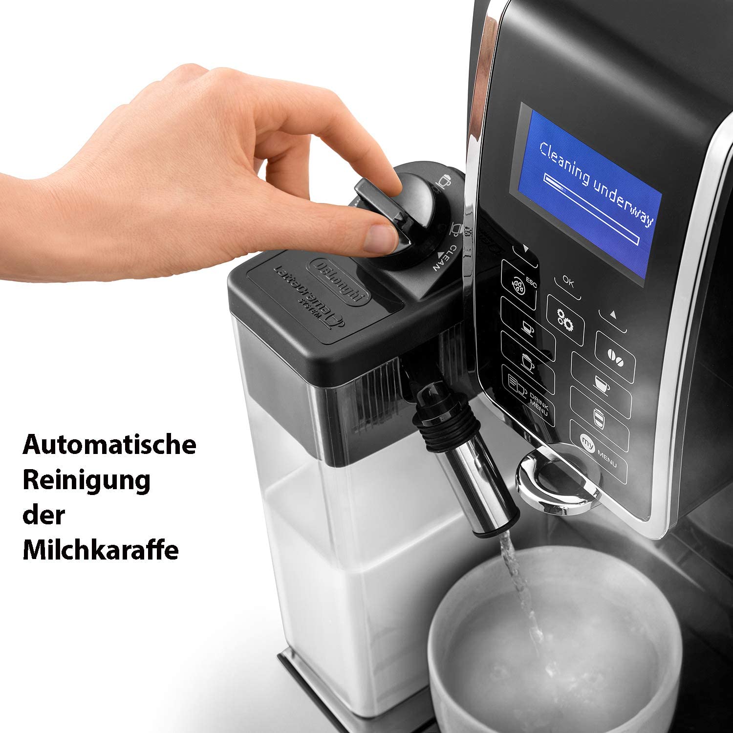 Macchina Per Caffè Espresso Automatica De'Longhi Dinamica ECAM 356.57.B – Nero
