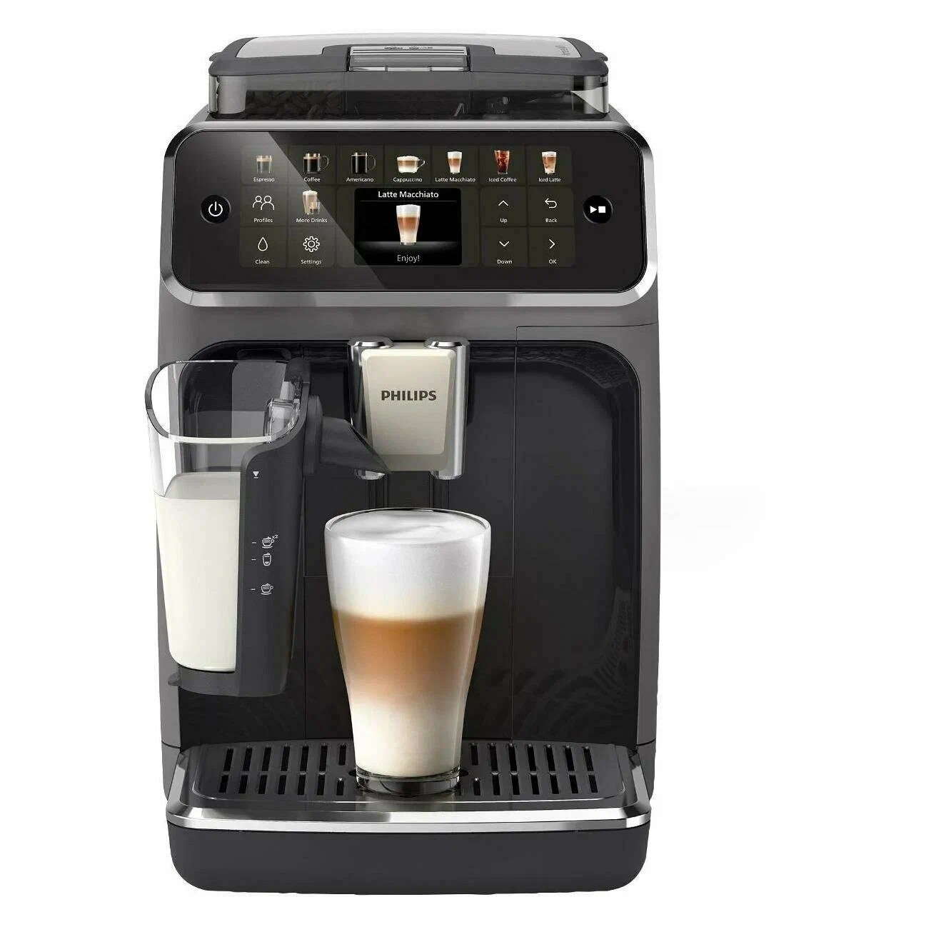 Máy pha café tự động Philips Series 5500 - EP5544/50 Màu Xám Đen - Made in Romania