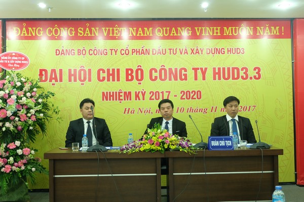 ĐẠI HỘI CHI BỘ CÔNG TY HUD3.3 (2017 – 2020)