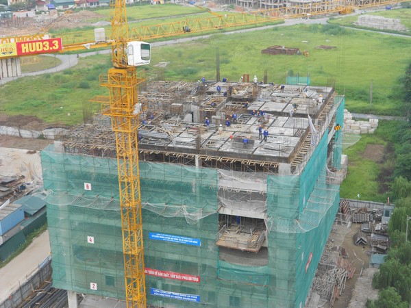 Công trình D1 – CT2 Linh Đàm: Tăng cường công tác An toàn lao động, quan tâm chăm sóc sức khỏe Người lao động
