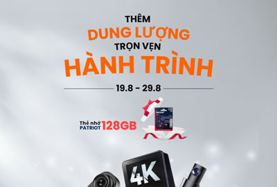 Tặng thẻ nhớ 128G V30 U3 cho camera hành trình DDPAI tại Car Design