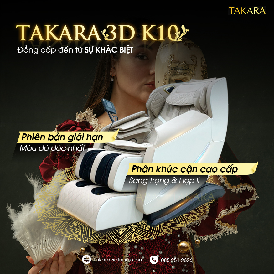 Ghế Massage Toàn Thân TAKARA K10 NHÀ PHÂN PHỐI LÂM MUSIC