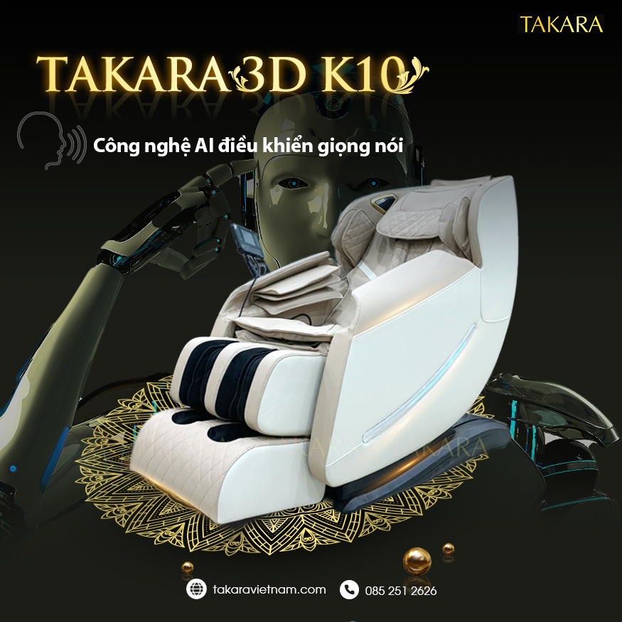 Ghế Massage Toàn Thân TAKARA K10 NHÀ PHÂN PHỐI LÂM MUSIC