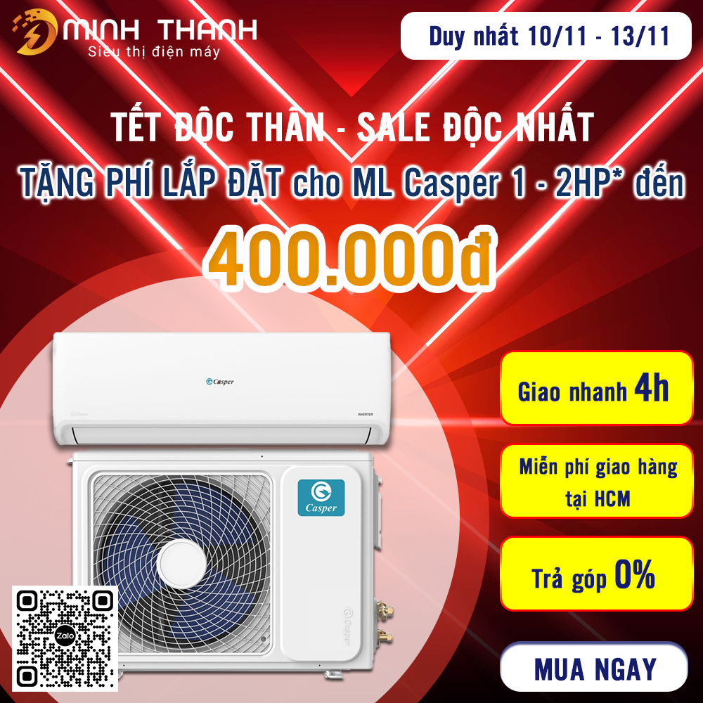 11.11 Săn Deal Máy Lạnh - Tặng Ngay CÔNG LẮP ĐẶT