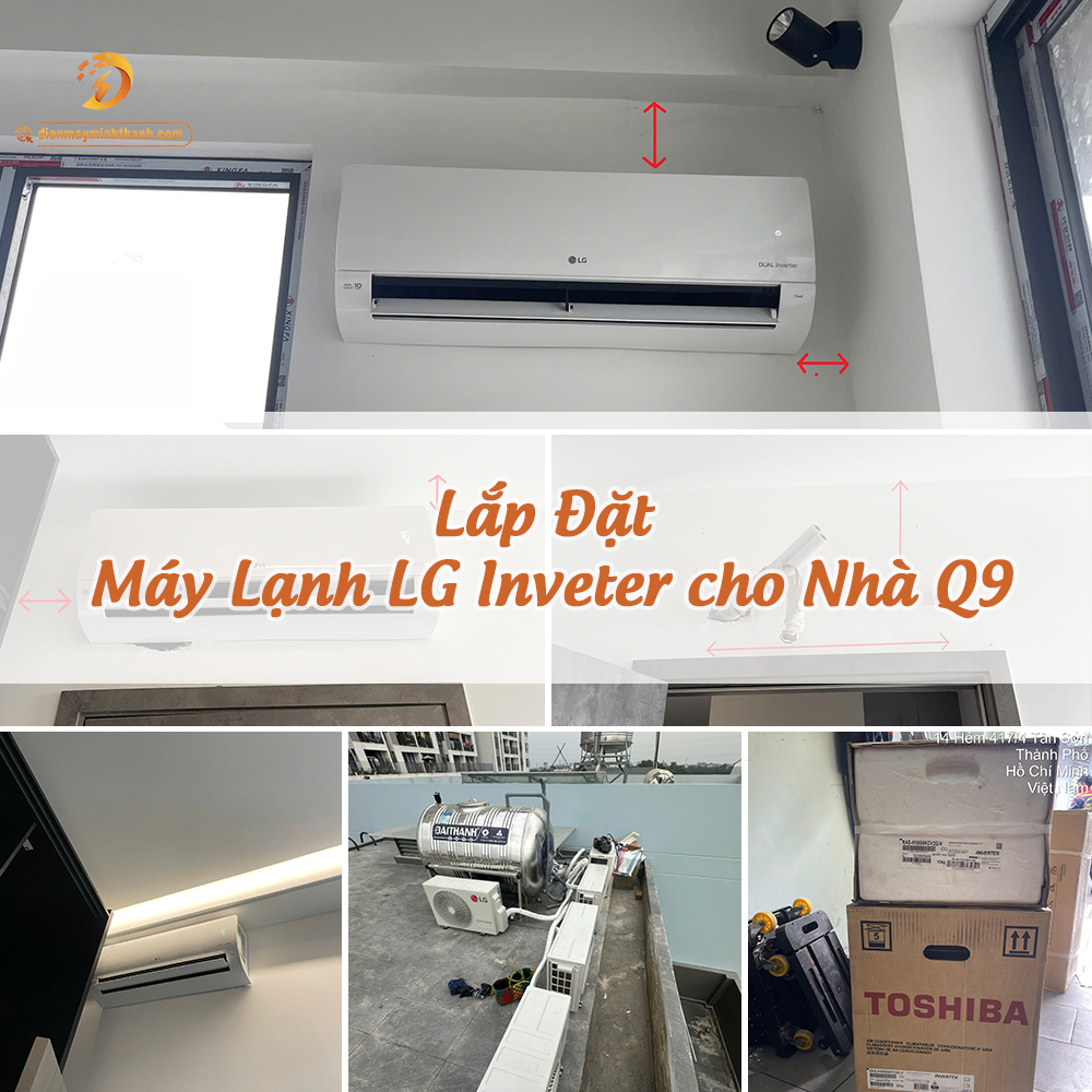 LẮP ĐẶT 4B LG NHÀ PHỐ Q9 (ỐNG SẴN)