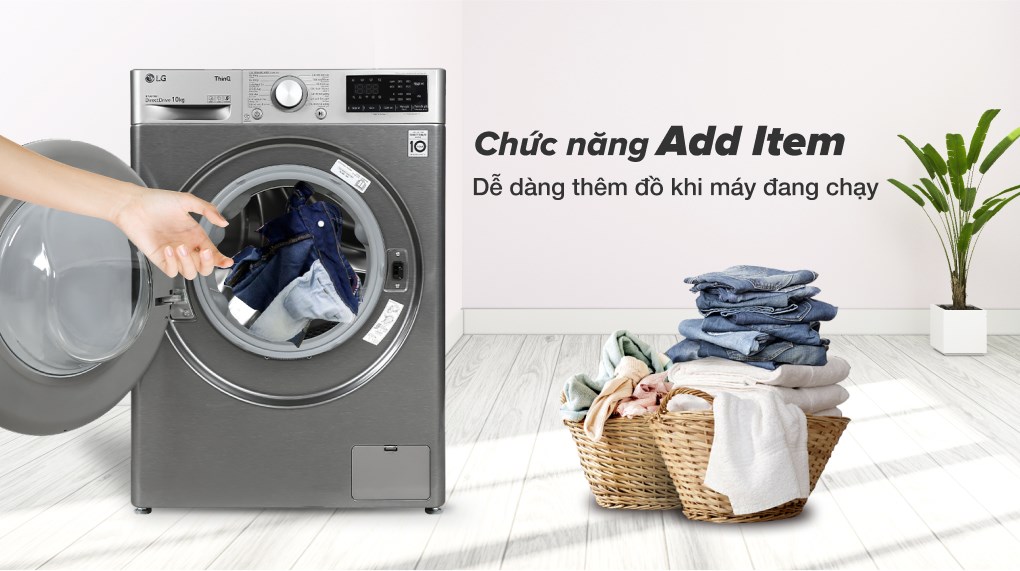 Máy giặt cửa ngang LG Inverter 10.5 Kg FV1450H2B với nhiều tính năng vượt trội mang đến tiện ích cho cuộc sống