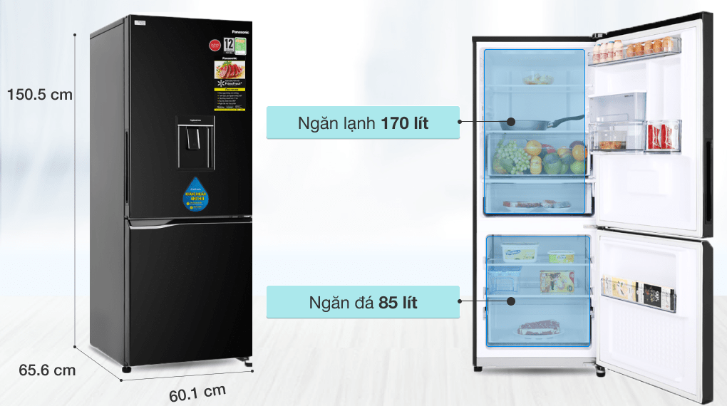 Tủ lạnh Panasonic Inverter 255 lít NR-SV280BPKV