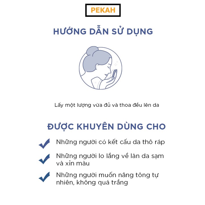 [ NHẬP MÃ KMT40 ] Kem Dưỡng Da Nâng Tone Và Ngừa Nếp Nhăn PEKAH - PEKAH Melting Snow Whitening Cream