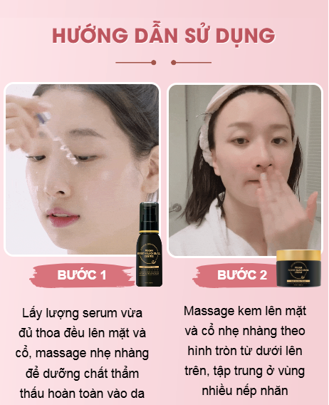 Combo đêm serum 50ml + kem dưỡng ốc sên đen 50ml