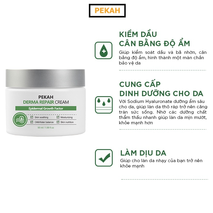 Kem Dưỡng Phục Hồi Da Hư Tổn ( Da Mụn ) PEKAH - PEKAH Derma Repair Cream
