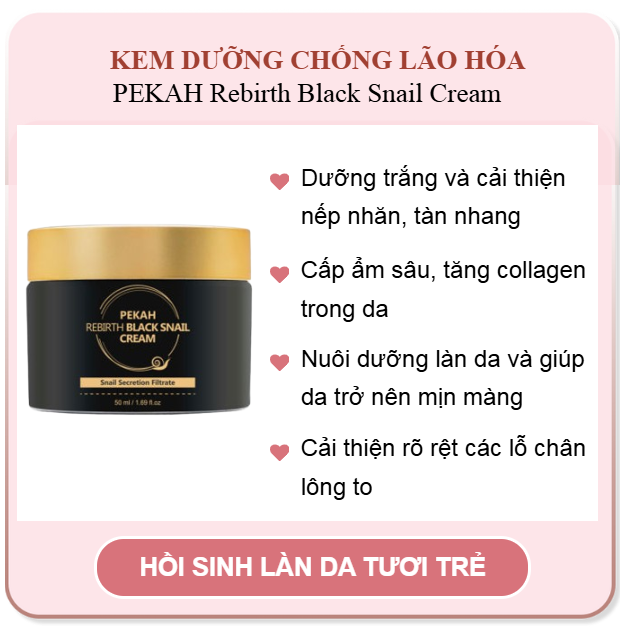 Combo đêm serum 50ml + kem dưỡng ốc sên đen 50ml