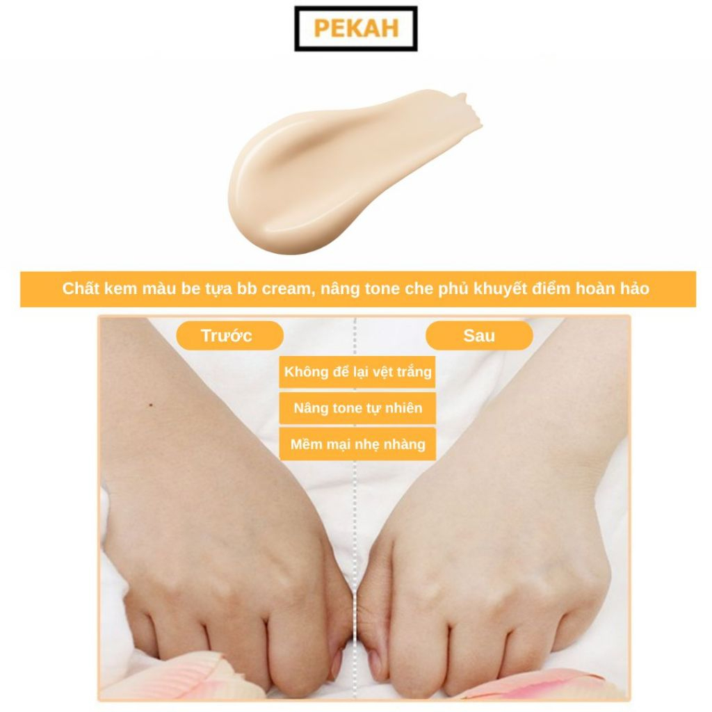 Combo Kem Chống Nắng PEKAH Sun Block 70ml & Kem Dưỡng PEKAH Whitening Cream 50ml Dưỡng Trắng Nâng Tone Đều Màu da