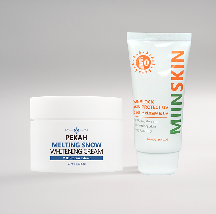 [Nhập mã KMT40 giảm 40K ] Combo Kem Chống Nắng PEKAH Sun Block 70ml & Kem Dưỡng PEKAH Whitening Cream 50ml Dưỡng Trắng Nâng Tone Đều Màu da