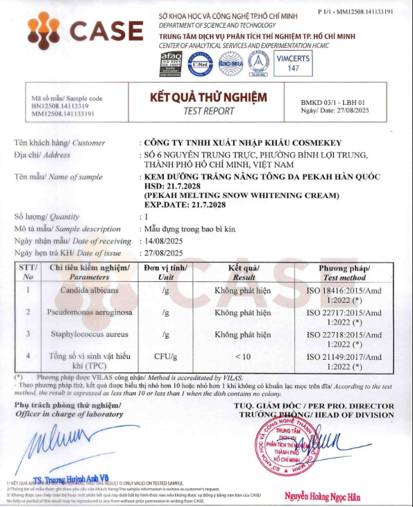 [ NHẬP MÃ KMT40 ] Kem Dưỡng Da Nâng Tone Và Ngừa Nếp Nhăn PEKAH - PEKAH Melting Snow Whitening Cream