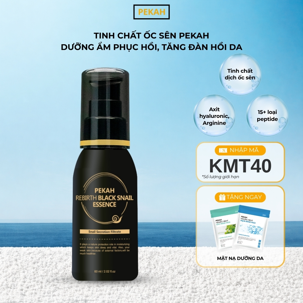 Tinh Chất Dưỡng Ẩm Phục Hồi , Tăng Đàn Hồi Da Ốc Sên PEKAH - PEKAH Rebirth Black Essence