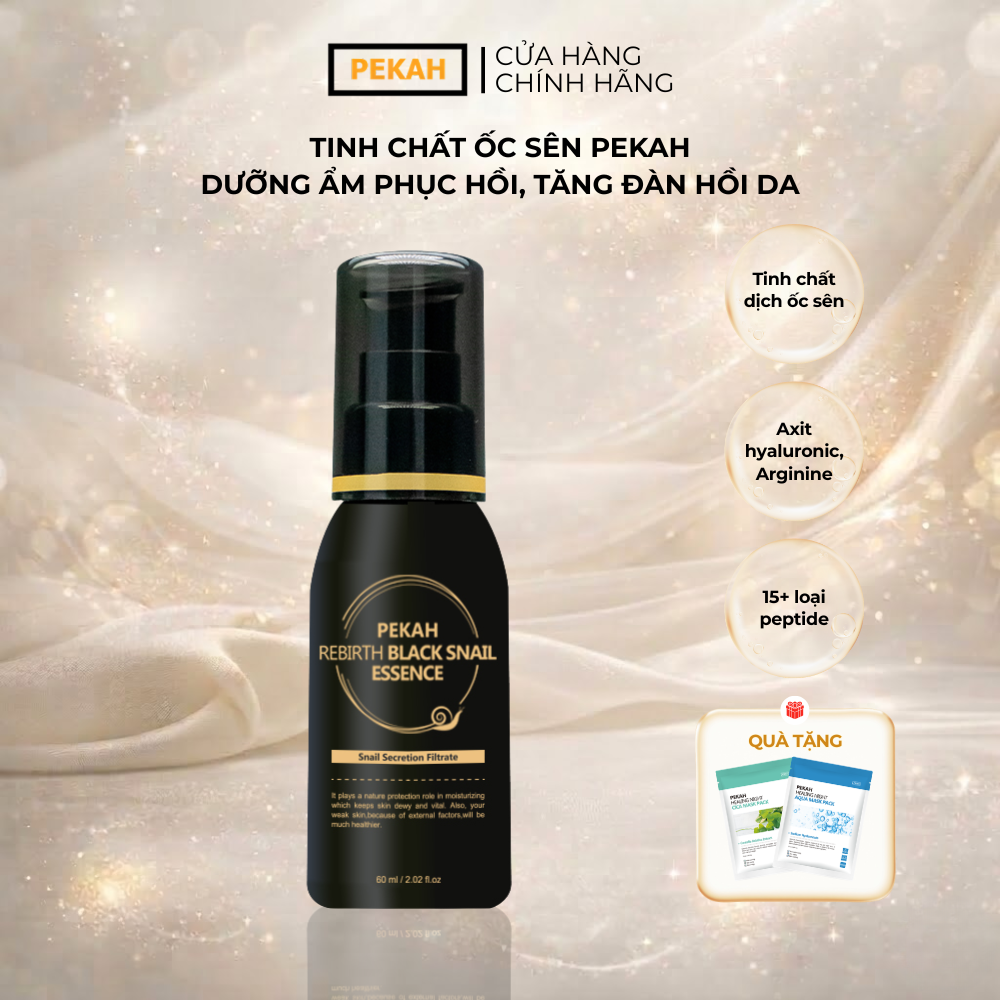 [NHẬP MÃ KMT40 GIẢM 40K] Tinh Chất Dưỡng Ẩm Phục Hồi , Tăng Đàn Hồi Da Ốc Sên PEKAH - PEKAH Rebirth Black Essence