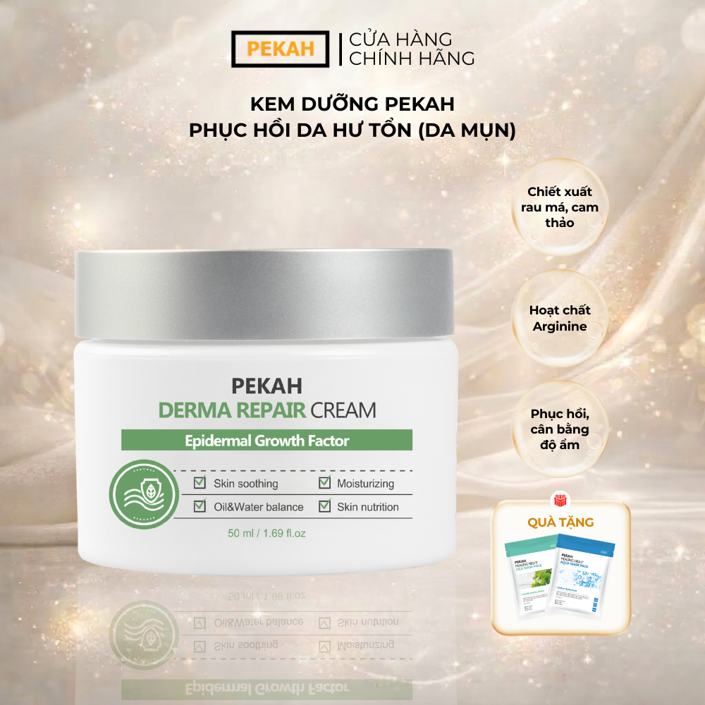 [ NHẬP MÃ PEKAH20 ] Kem Dưỡng Phục Hồi Da Hư Tổn ( Da Mụn ) PEKAH - PEKAH Derma Repair Cream