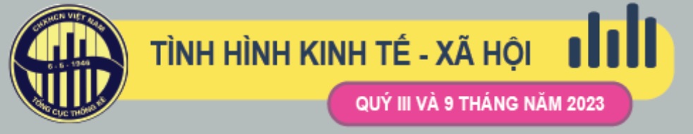 INFOGRAPHIC TÌNH HÌNH KINH TẾ – XÃ HỘI QUÝ III VÀ 9 THÁNG NĂM 2023