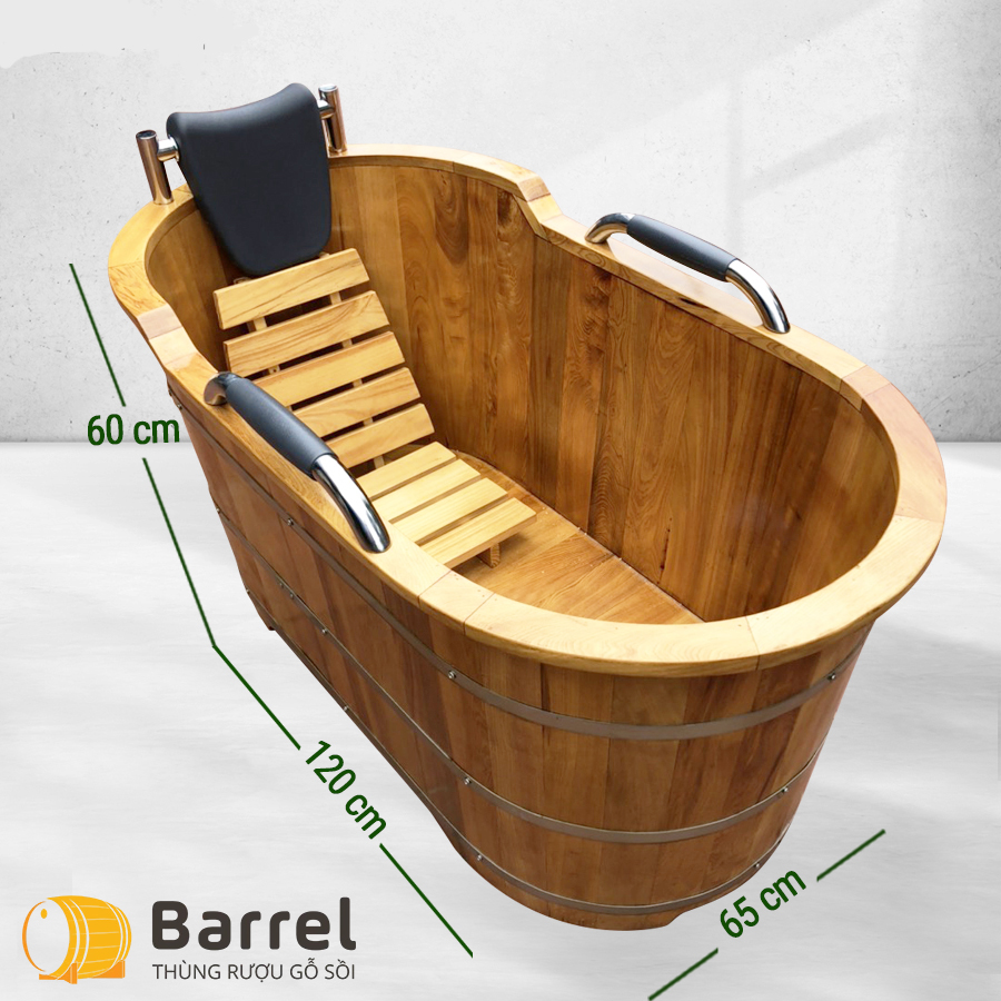kích thước bồn tắm gỗ oval tiêu chuẩn