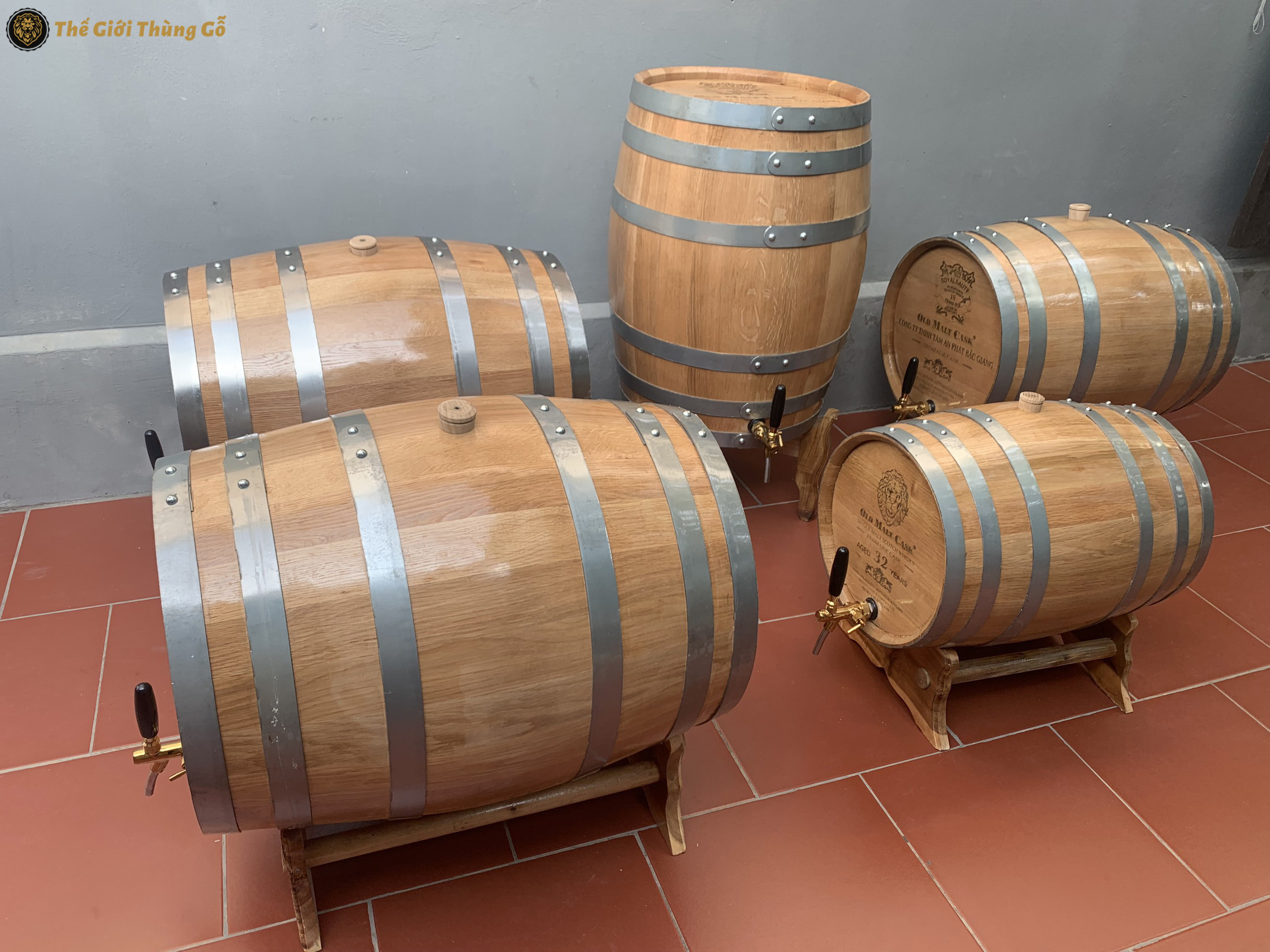 thùng rượu gỗ sồi 100L