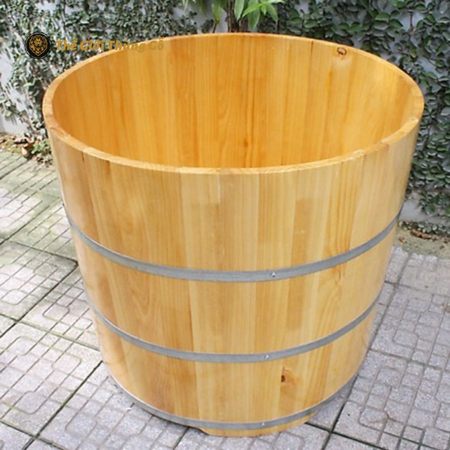 Bồn Tắm Tròn Gỗ Thông