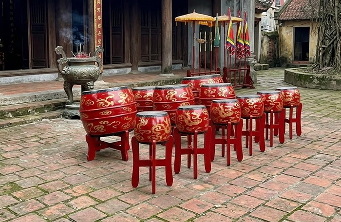 Dàn Trống Hội 15 Quả Đọi Tam – Mẫu Dàn Phổ Thông Đẹp, Âm Thanh Hào Hùng, Nhận Làm Theo Yêu Cầu