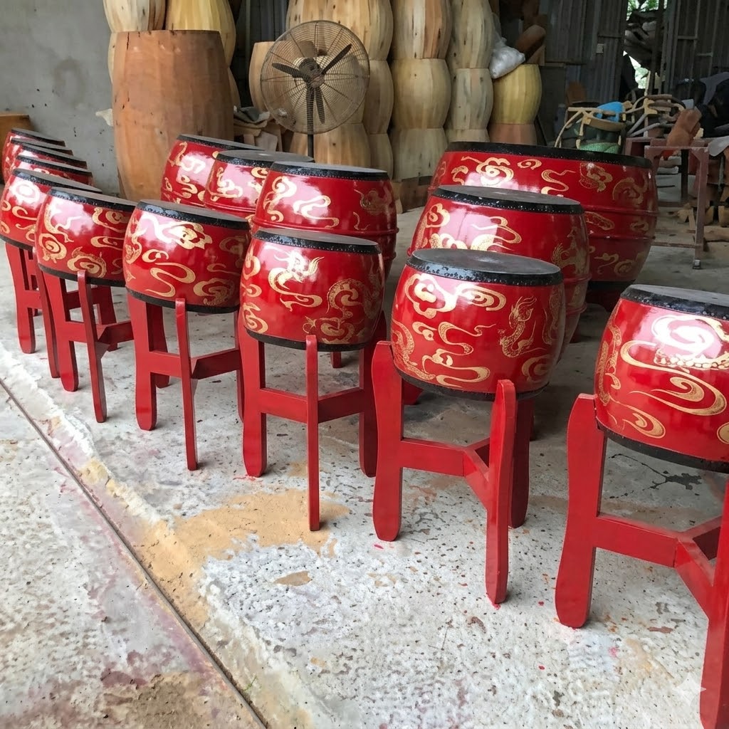 Dàn Trống Hội 15 Quả Đọi Tam – Mẫu Dàn Phổ Thông Đẹp, Âm Thanh Hào Hùng, Nhận Làm Theo Yêu Cầu