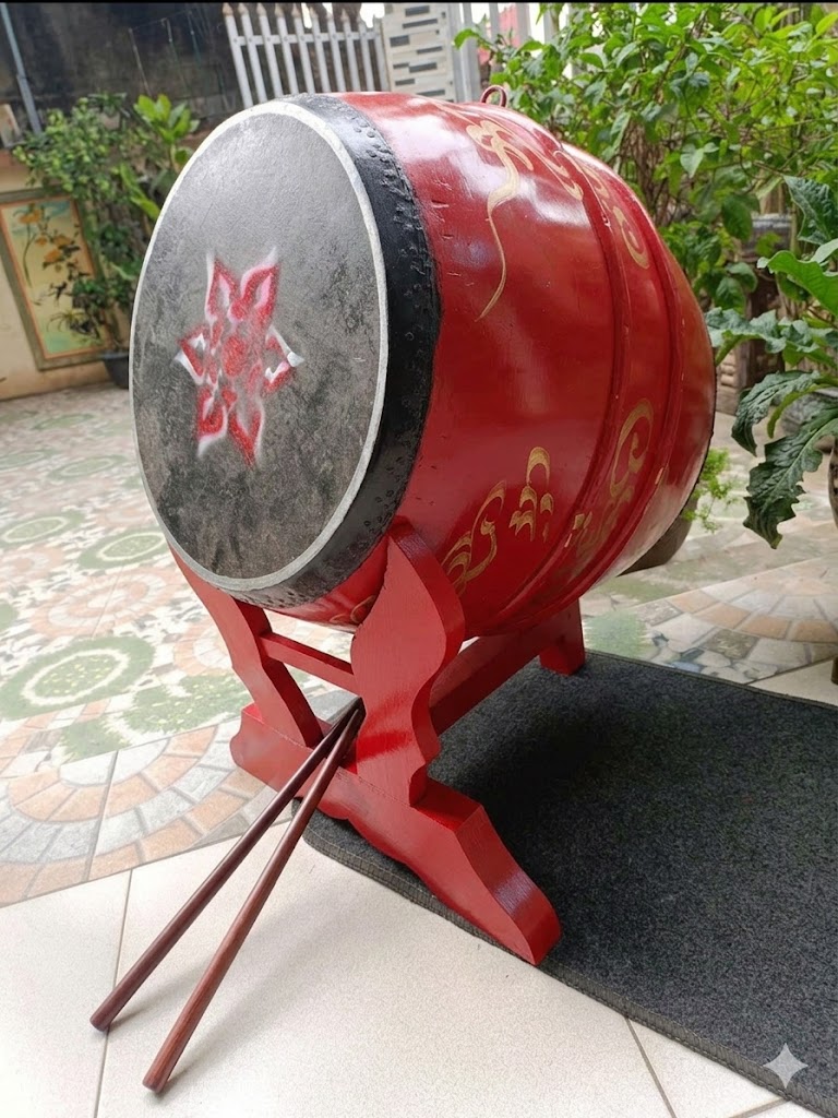 Trống Lễ Đình Làng Mặt 40cm cao 54cm | Trống Nhỏ Dùng Cho Cúng Lễ, Tế Lễ