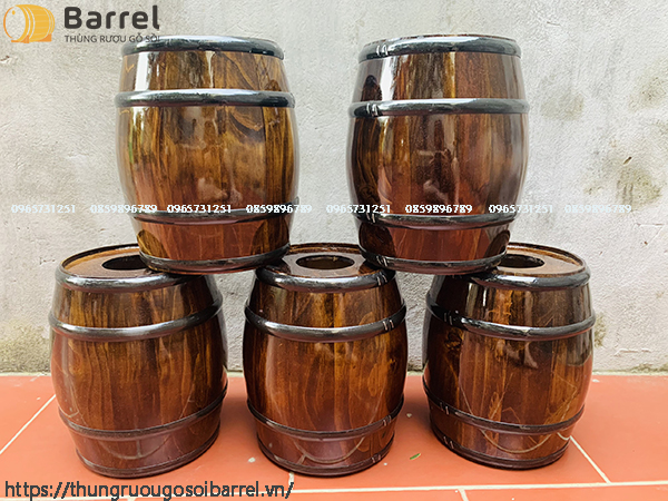 Đèn Thùng Gỗ ( treo trần nhà)