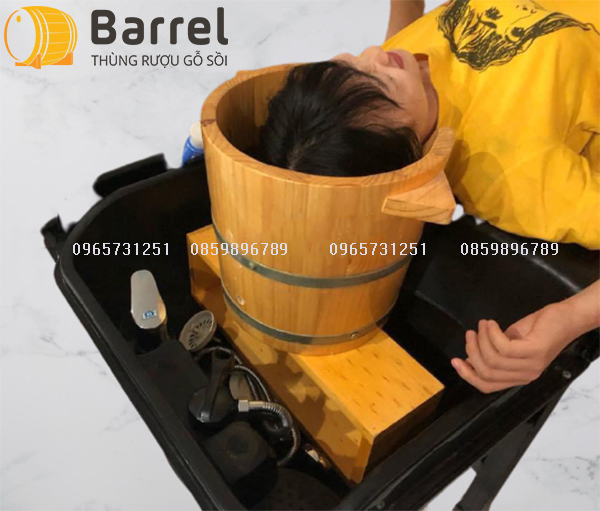 Chậu Gỗ Xông Đầu Dưỡng Sinh