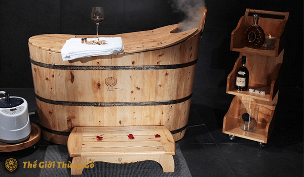 Bồn tắm gỗ cao cấp