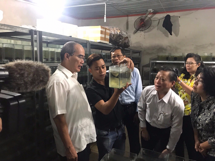 Comrade Nguyen Thien Nhan, UVBCT, Secretary of the City Party Committee and leaders of Ho Chi Minh City visited in November 2018.